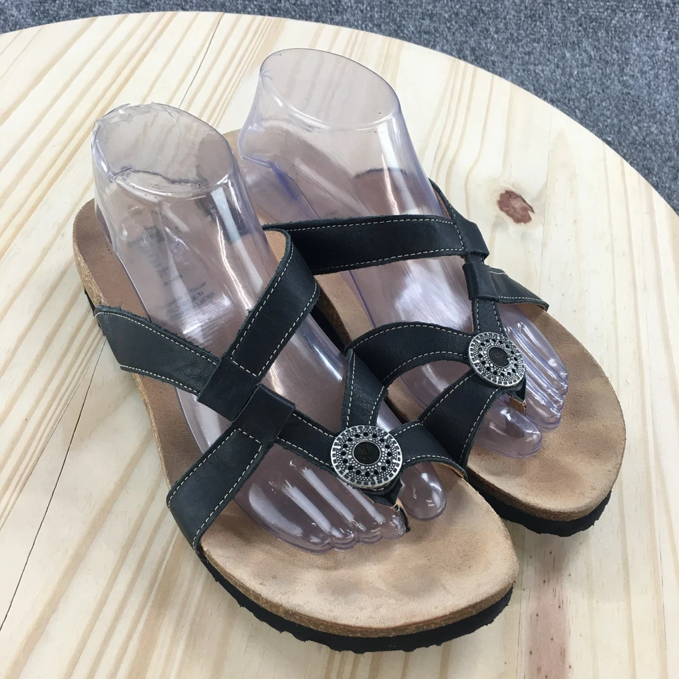 Sandalias Naot para mujer 42 Kate Slide negras sin cordones en lazo informales cómodas parte superior baja Foto 3 de 4