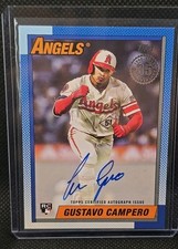 2025 Topps Update Series - 1990 Topps Baseball Autographs Gustavo Campero...