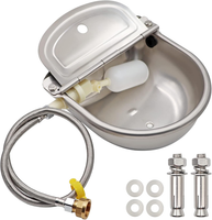 Foxcup TräNkebecken Niederdruck Schwimmer-TräNkebecken Aus Edelstahl, 4 Liter, F