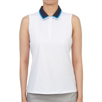 GFORE Golfbekleidung Damen Poloshirt ärmellos G4LS23K860D SNO 55077817