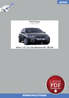PDF Ford Focus (98-04) Reparaturanleitung Motor 1,8/2,0 L Benziner 85/96 Kw