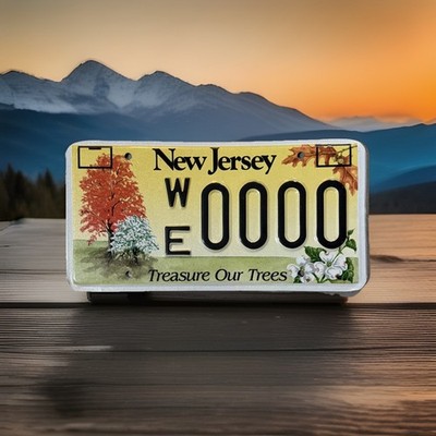 New Jersey Sample License Plate Treasure Our Trees