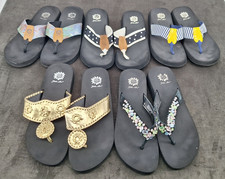 Lot 5 Pair Flip Flops 5- Yellow Box Size 10