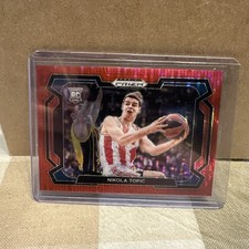 2024 Prizm Draft Picks Nikola Topic Red /299 Variations