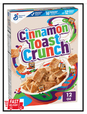 Cinnamon Toast Crunch Breakfast Cereal, Crispy Cinnamon Cereal, 12 oz