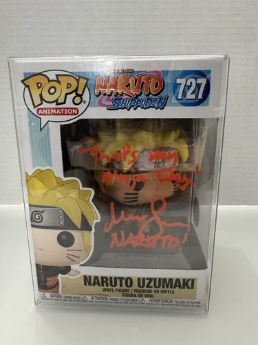 Funko Pop! Vinyl Naruto Shippuden Naruto Uzumaki #727 Autographed w/ COA 2512