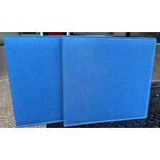 LOT OF TWO 2 Blue fabric 30-page Scrapbooks - NWOT