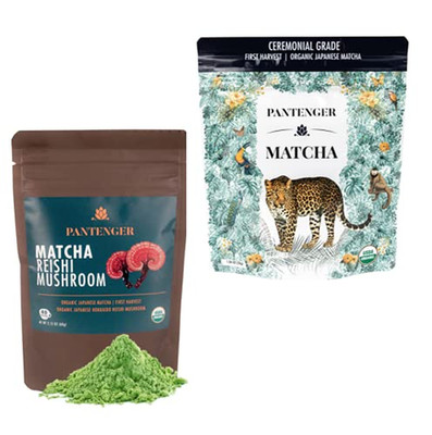 Ceremonial Grade Matcha & Reishi Mushroom Tea - USDA Organic Bundle