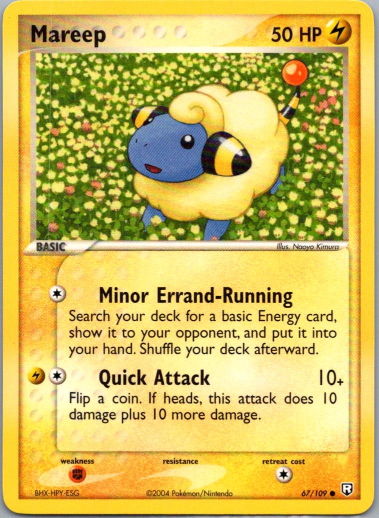 Mareep 67/109 Common Team Rocket Returns Pokemon Lightly Played