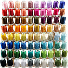 80 Spools Polyester Embroidery Machine Thread Kit 1000M 1100Y Each Spool - Col