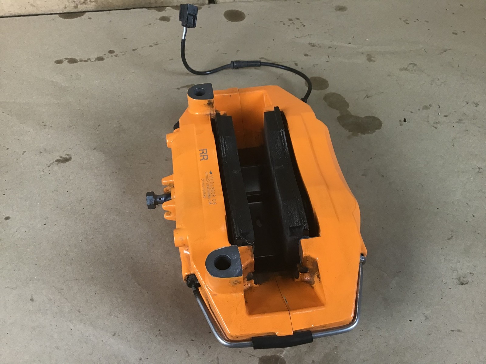 McLaren 650S 2015 Rear Right Passenger Brake Caliper Orange 15-17 ;:A
