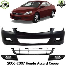 Front Bumper Cover Primed Fog Lights Kit For 2006-2007 Honda Accord Coupe Front Bumper Cover Primed Fog Lights Kit For 2006-2007 Honda Accord Coupe