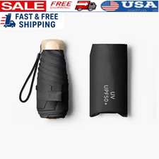 Mini Pocket Umbrella UV Protection Travel Parasol Compact Folding Sun Rain