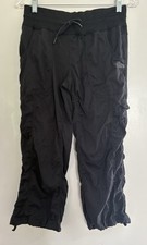 The North Face Women's Solid Black Nylon Adjustable Waist Lightweight Pants S