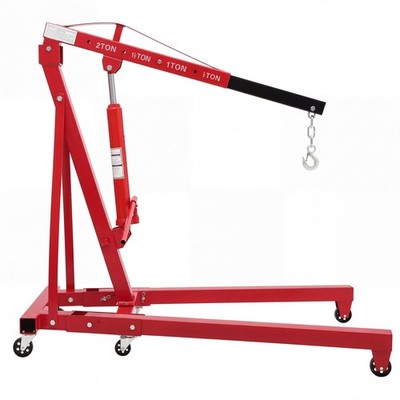 4000lbs Engine Hoist Folding Cherry Picker Engine Crane Hoist W/Lever 6 Wheels
