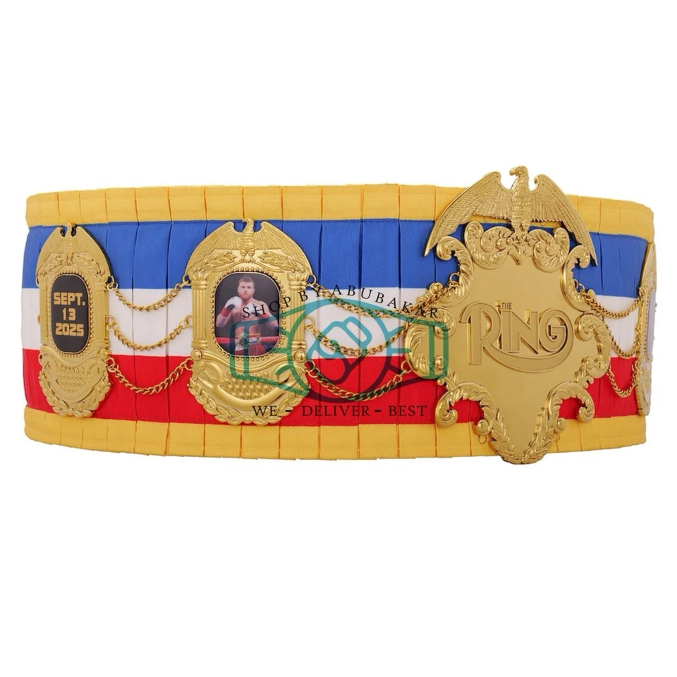 Cinturón título réplica boxeo Canelo vs Crawford Foto 3 de 4