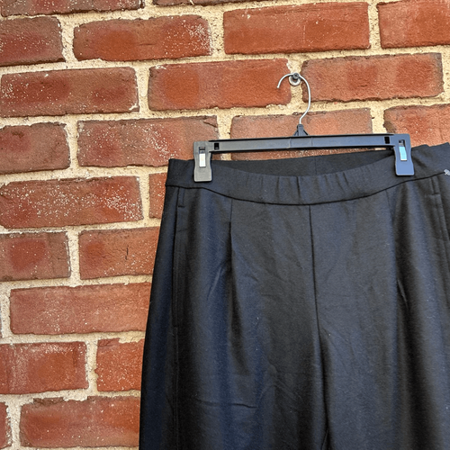 Eileen Fisher $268 Felted Wool Lantern Pant in black petite med NEW - Picture 8 of 12