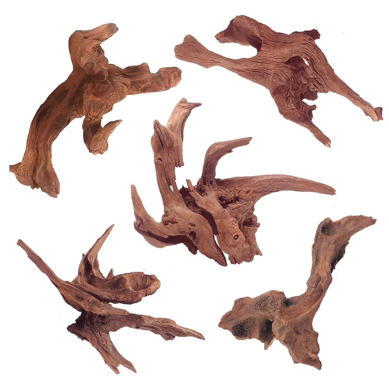 5 Pack Natural Aquarium Driftwood Reptile Branches Woode Terrarium Ornament
Opens in a new window or