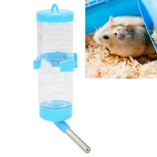 Blue 125ML Hamster Water Bottle Dispenser Automatic No Drip Hamster Drinking