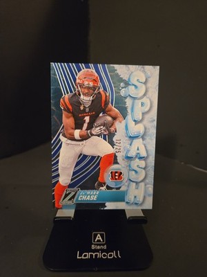 2024 SSP #'d /25 Splash Ja'Marr Chase #21 Blue Bengals Football! Panini Zenith
