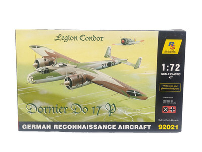 RS Models 92021 Dornier Do 17 P Legion Condor 1:72 Modellbausatz ungebaut OVP