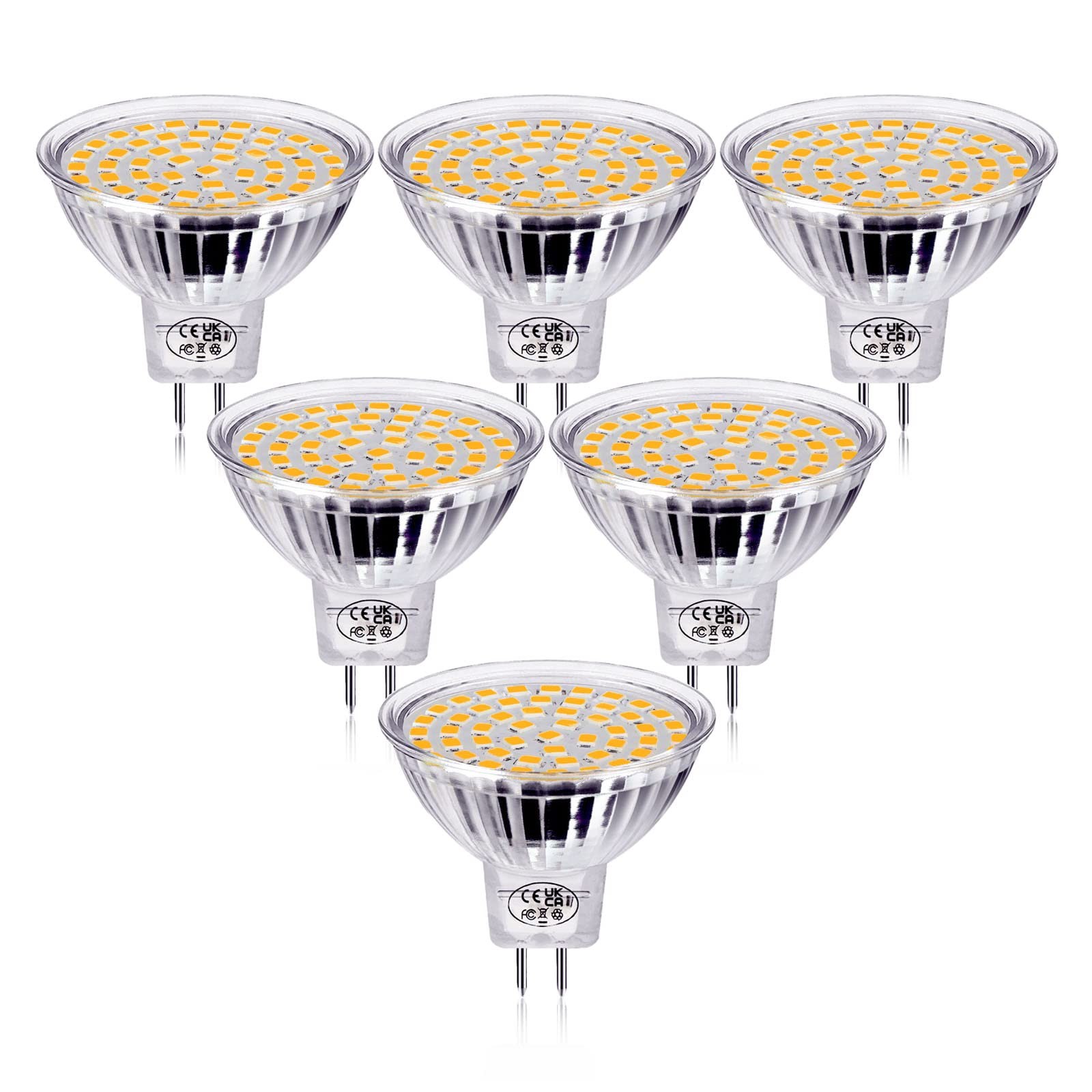 Ampoule LED GU5.3 Blanc Chaud MR16 LED 5W Spot 12V AC/DC pour luminaire encastré