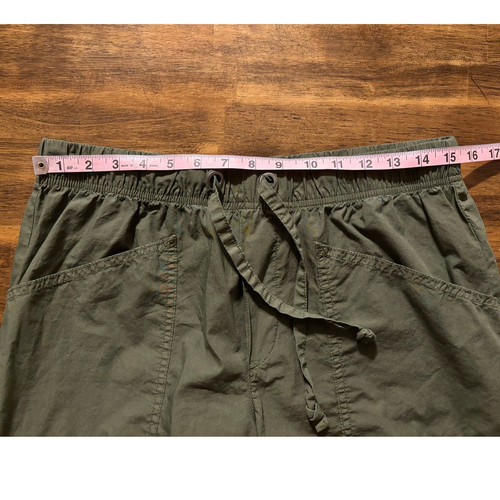 Aerie Women’s Medium Pants Cargo Wide Leg 100% Cotton Straight Baggy Relaxed Fit - Bild 9 von 12