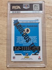 2019 donruss dwayne haskins aqueous test RC Variation  PSA 9