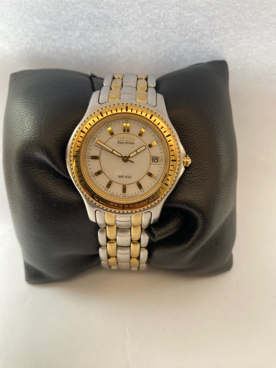 Citizen Mens Sapphire Eco Drive 100 MT WR bracelet Watch E111