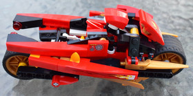 LEGO Ninjago Kai's Blade Cycle 9441 Motorcycle, Minifigures Rattla 98% Complete