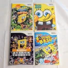 Lot Of Four SpongeBob SquarePants Games - Nintendo Wii - Tested & Working