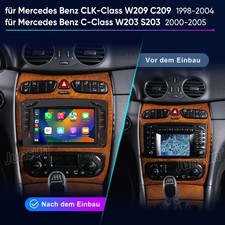 Per Mercedes Classe C W203 2000-2007 2+64G Carplay Android Autoradio Navigatore GPS RDS