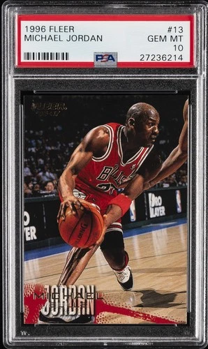 1996 FLEER #13 MICHAEL JORDAN PSA 10