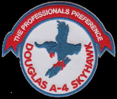 USMC MARINE CORPS A-4 SKYHAWK PROFESSIONALS PREFERENCE EMBROIDERED JACKET PATCH