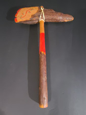 Vintage LARGE 17.5" Long Childs Toy Native American Wood Souvenit Tomahawk