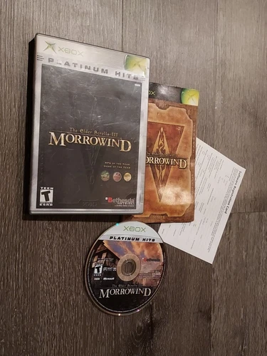 Elder Scrolls III (3): Morrowind (Microsoft Xbox, 2002) w/ Manual & Registration
