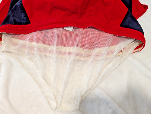 FILA Red & Blue Retro Swim Shorts With Pockets Men's Size XL - Picture 9 of 10
