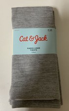    CAT  JACK FLEECE-LINED TIGHTS 1 pair 4-6X, gray   