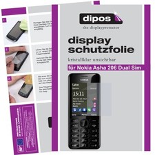 Pellicola per Nokia Asha 206 Dual Sim Prottetiva Transparente Proteggi Schermo