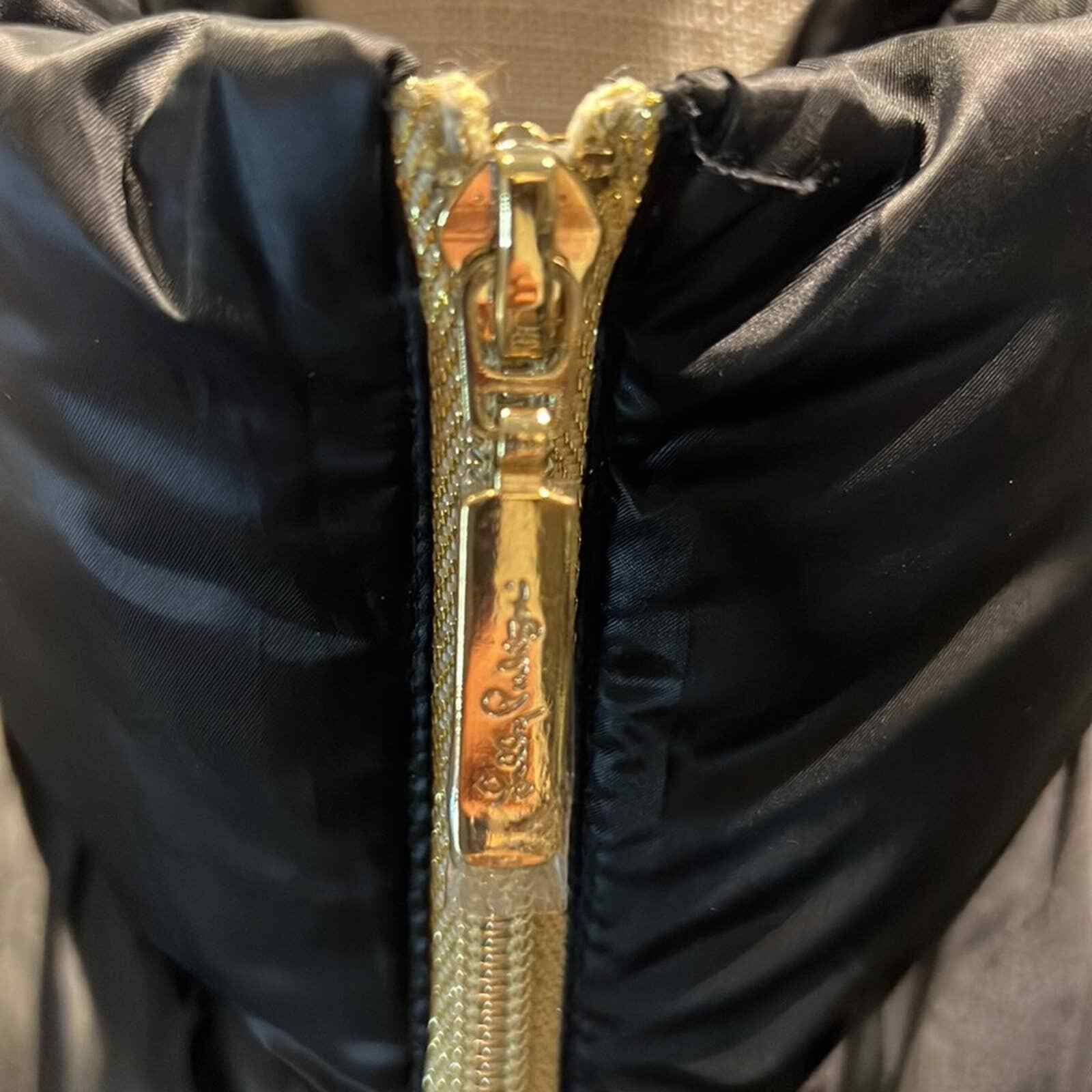 Lilly Pulitzer Black Down Filled Packable Vest - … - image 16