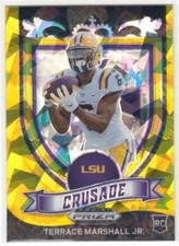 Terrace Marshall Jr. 2021 Prizm Draft Picks Prizms Gold Ice RC #180 Crusade