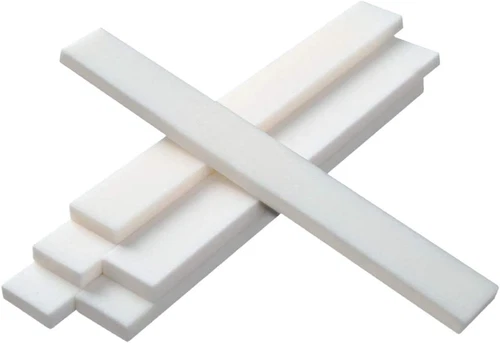 Pack of 6 Bone Guitar Bridge Saddle Blanks for Acoustic, Classical 80x3x10mm