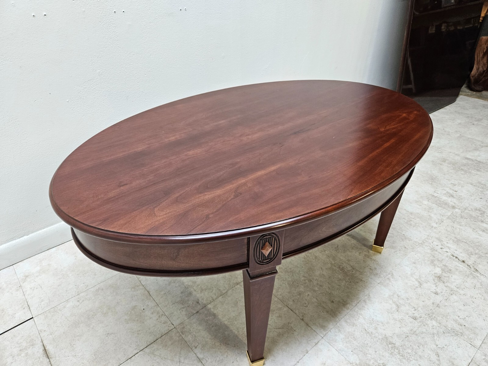 HARDEN Solid Cherry Oval Coffee Table Neo Classical eBay