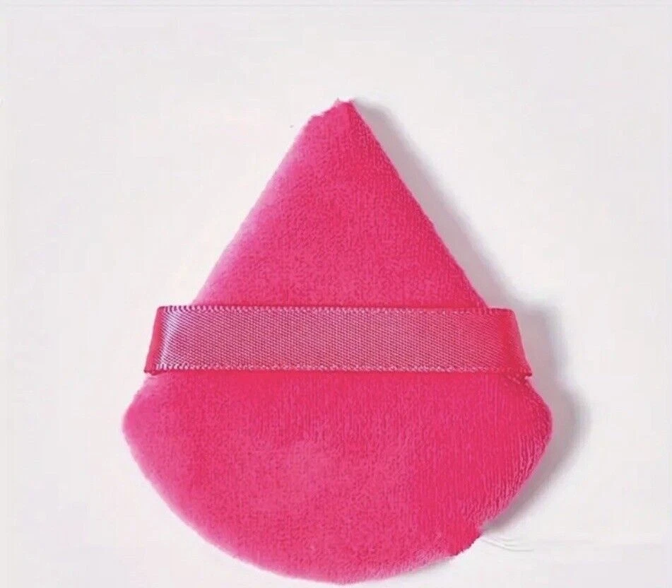 Esponja de maquillaje facial soplado en polvo triangular de 6 piezas con forma de cuña - rosa Foto 3 de 4