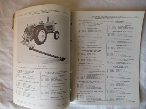 John Deere 8 9 10 11 37 38 39 mower attachments hookups catalog - Picture 8 of 12