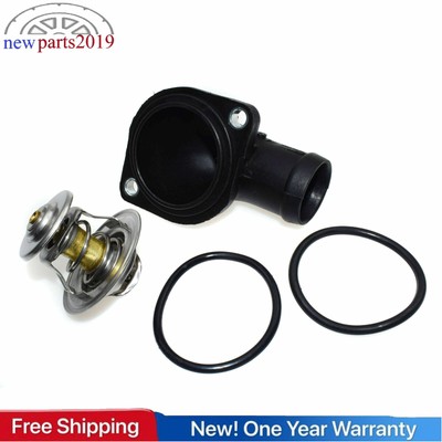 New Engine Coolant Thermostat w/Cover For VW Clasico Beetle Bora Derby Pointer