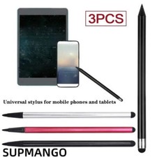 Portable 2 in 1 Universal Touch Screen Pen Capacitive Stylus For Mobile Phones T