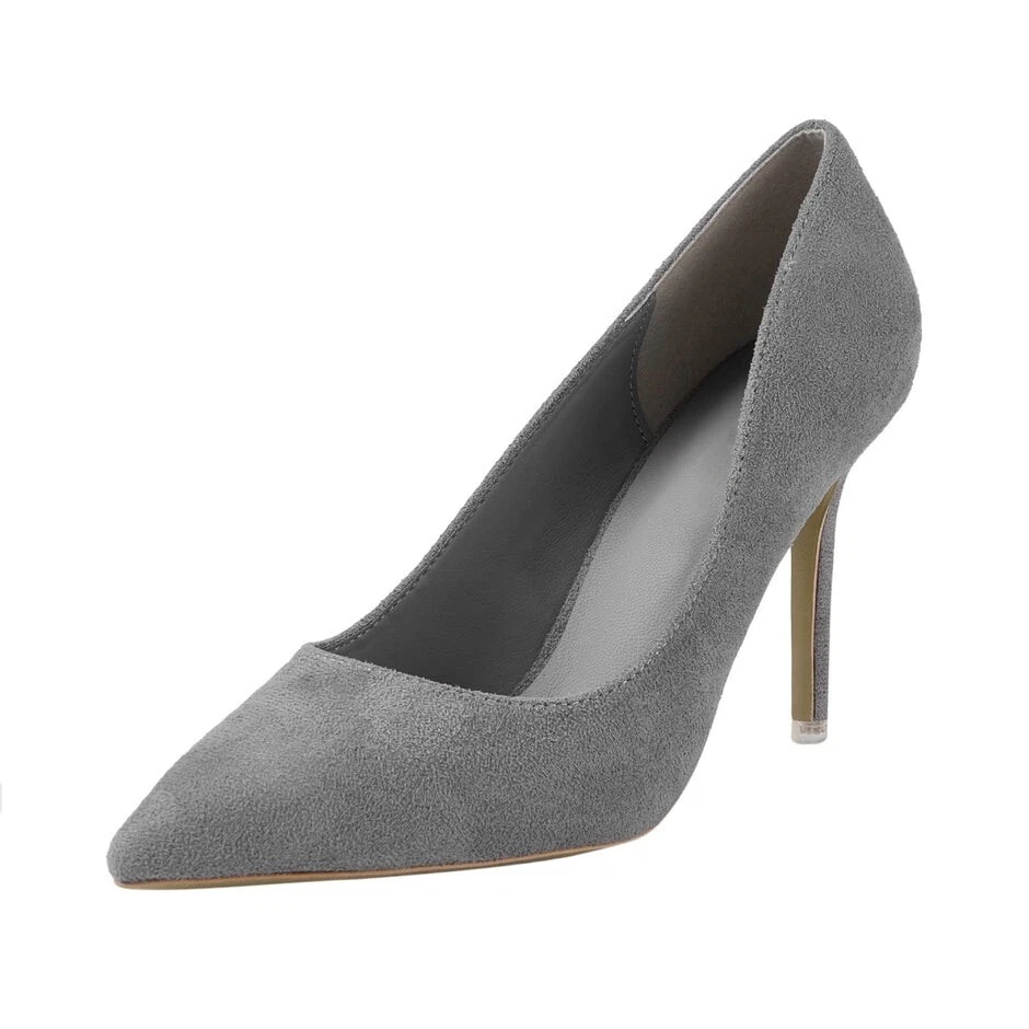 Grey mid heel shoes uk sale
