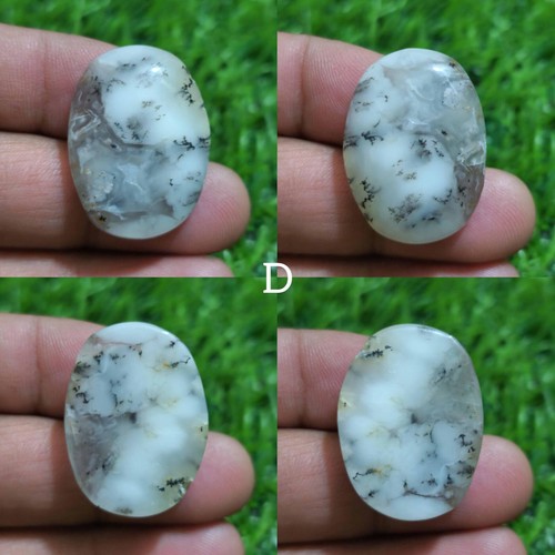 AAA+ Design Dendrite Opal Cabochon Oval Shape Loose Gemstone For Making Jewelry - Picture 12 of 13