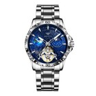 AiLang Automatic Mechanical Watch Moon Phases Hollow Waterproof Men Wristwatches